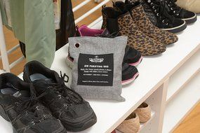 Bamboo Charcoal Air Purifying Bag 500g. REMOVE: Odor, Allergens, Pollutants. PREVENT: Bacteria, Mold, Mildew.