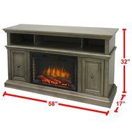 Muskoka 370-148-205 McCrea 53" Media Dark Weathered Grey Finish Electric Fireplace N3