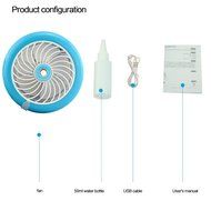 Humidification + mobile power = fan,USB small portable office student hostel,spray silent N2