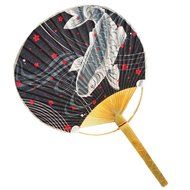 Japanese Traditional Hand Held Fan Wood Handle Hand Fan, No.1