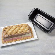Loaf Pan 10 Inch x 5 Inch, Ideal for Bread Baking Made of Non-Stick Black Aluminum for Home Kitchen and Catering N4