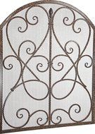 Echo 31" High Bronze 3-Panel Fireplace Screen N2