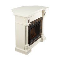 Holly &amp; Martin Weatherford Convertible Electric Fireplace-Ivory
