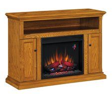 ClassicFlame 23MM378-E451 Cannes TV Stand for TVs up to 50&quot;, Espresso (Electric Fireplace Insert sold separately)