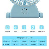 Welltop Table Fans Portable Desktop Humidifier Fan Handheld Fans Rechargeable Cooling Misting Fan Personal Cooling...