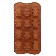 GBaoY Silicone Ice Chocolate Cake Jelly Candy Mould Mini Tray Pan Cube (Robot-shape) N2