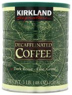 Kirkland Signature Dark Rost Fine Grind Decaf Arabica Coffee, 48 Ounce N6