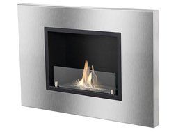 Ignis Quadra Recessed Ventless Ethanol Fireplace with Glass N2