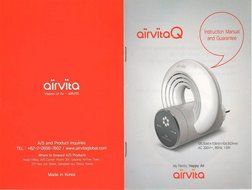 3pcs of AIRVITA Q Air freshener, Air Purifier 110V Antivirus influenza A virus (H5N1) removal function + English...