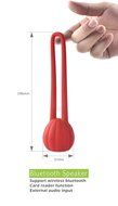 PINGKO Portable Wireless Mini Bluetooth Speaker with Waterproof Dustproof Shockproof - Red N4