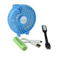 Baaaq Handheld Mini Battery Fan Foldable Fans for Home and Travel (Foldable Fans, Blue)