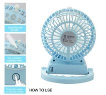 Welltop Table Fans Portable Desktop Humidifier Fan Handheld Fans Rechargeable Cooling Misting Fan Personal Cooling... N4