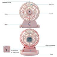 Welltop Table Fans Portable Desktop Humidifier Fan Handheld Fans Rechargeable Cooling Misting Fan Personal Cooling... N6