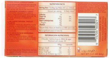 Teekanne Tea, Rose Hip &amp; Hibiscus Flowers, 20 - Teabags, 2.12 Ounce, (Pack of 5)