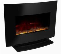 Electric Fireplace 2 in 1 Wall Mount or Floor Standing Space Heater Indoor Wall Mounted Fireplace 750 Watt or... N2