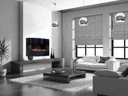 Electric Fireplace 2 in 1 Wall Mount or Floor Standing Space Heater Indoor Wall Mounted Fireplace 750 Watt or... N3