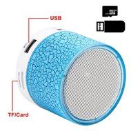 Mini Bluetooth Speaker LED Flash Crack Pattern Support LINE-IN/USB Flash Drive/TF Card/Mic/Calls/Music/FM Radio... N2