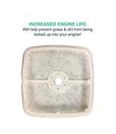 4 High Quality Echo 13031054130, Stens 102-565 and Mantis 130310-54130 Air Filters, 2 5/8&quot; x 2 9/16&quot; x 9/16&quot; in... N3