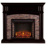 Southern Enterprises Grantham Electric Media Fireplace Ebony