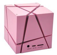 Dlisten Cube Ultra-Portable LED Lighting Wireless Bluetooth Speaker, Powerful Sound with Build-in Microphone,... N6