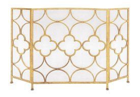 The Yellow Metal Fireplace Screen