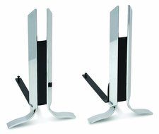 Pilgrim Home and Hearth 18673 Gosham Andirons, Polished Nickel
