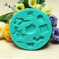 Halloween Witch Broom Fondant Cake Decoration Mold Silicone Cake Mould