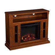 Atkinson Media Fireplace - Rich Brown Oak N3