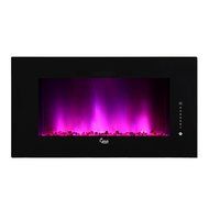 Caesar Hardware 2015 Luxury Linear Wall Mount Recess Freestanding Flame Electric Fireplace, 46-Inch, Multicolor N10