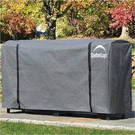 Pemberly Row 8' Firewood Storage Rack Universal Cover in Gray
