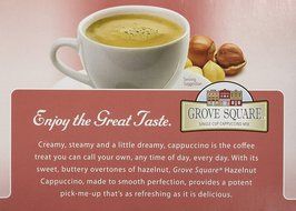 GROVE SQUARE HAZELNUT CAPPUCCINO 96 Single serve cups