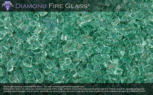 Forest Green 2000 - Fireplace Glass - 1 LB.