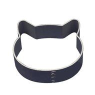 Cat-Shaped Aluminum Alloy Cookie Cutters (Mousse Ring / Pineapple Cake Circle),Set Of 3