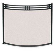 Craftsman Style Bowed Fireplace Screen (44 in. Width)