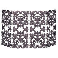 Bronze Finish Cast Aluminum 4-Fold Screen
