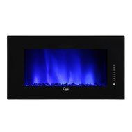 Caesar Hardware 2015 Luxury Linear Wall Mount Recess Freestanding Flame Electric Fireplace, 46-Inch, Multicolor N16