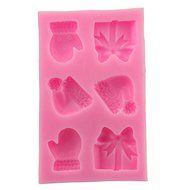Mr.S Shop DIY Christmas Gift Gloves Hat Silicone Mold Fondant Cake Chocolate Mold Cake Decoration Tools,Small...