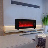 Caesar Hardware 2015 Luxury Linear Wall Mount Recess Freestanding Flame Electric Fireplace, 46-Inch, Multicolor N19