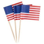 2 Pack - Royal 100 Count (200 Total) American Flag Picks, Multicolored USA Toothpicks N3