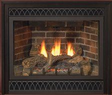 Deluxe 36&quot; Direct-Vent NG Millivolt Fireplace