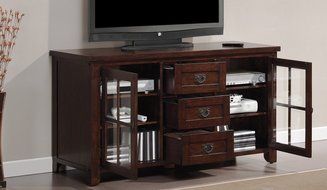 Dakota Media Console in Caramel Oak TC60-1066-O128