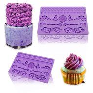 IC ICLOVER&reg; Food Grade Silicone Lace Cake Mold, Fondant Gum Paste Mold Cake Mold, Soap Mold, DIY Cake Decorating