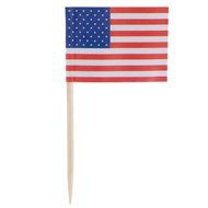 2 Pack - Royal 100 Count (200 Total) American Flag Picks, Multicolored USA Toothpicks N4
