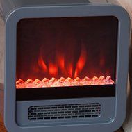 Kissmoji 1500 W Indoor Electric LED Faux Fireplace Stove Space Heater N3