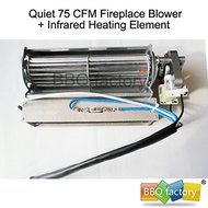 bbq factory Replacement Fireplace Fan Blower + Heating Element for Heat Surge Electric Fireplace N5