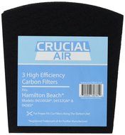 3 Crucial Air Replacement Carbon Filters for Hamilton Beach True Air Odors 04530GM 04532GM 04383 04531GM 04530F...