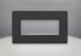 Direct Vent Gas Fireplace Insert Faceplate - Painted Black