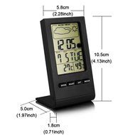VersionTech Multi-functional Thermohygrometer Indoor Humidity Monitor Digital Hygrometer with Alarm Clock