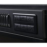 Black Metal 24-inch Electric Firebox Insert N3