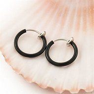 2PCS Punk Unisex Cool Nose Lips Ring Spring Clip On Hoop Earring Piercing Septum N2